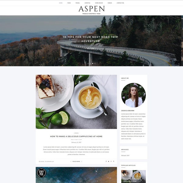 Fast, Responsive and Premium WordPress Blog Theme - Aspen. Retina Ready. Multipurpose Blog Theme. Check the demo and be amazed!