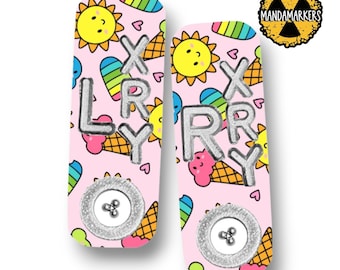 Ice Cream Summer Vibes BB Xray Markers Customized with Lead Initials