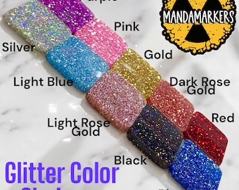Custom Glitter X-Ray Markers - Personalized with 2 or 3 initials for Radiology Techs