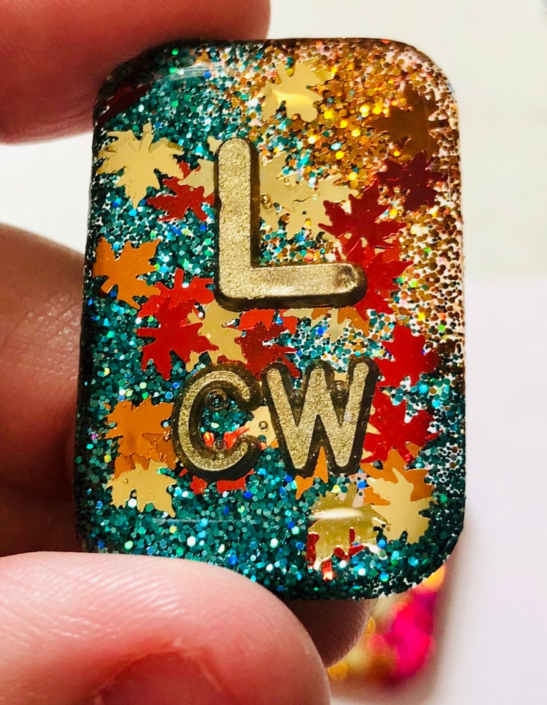 Fall Leaves Xray Markers Customized With Gold Initials Etsy