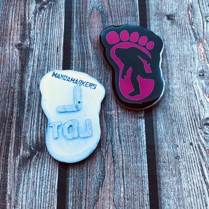 Bigfoot Sasquatch Xray Markers Customized with Initials image 5