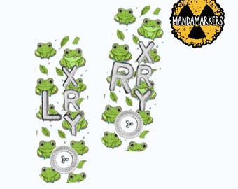 Frog BB Xray Markers Customized with Lead Initials
