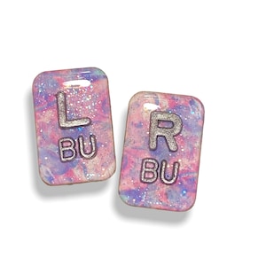 Marbled Xray Markers Customized with Lead Initials