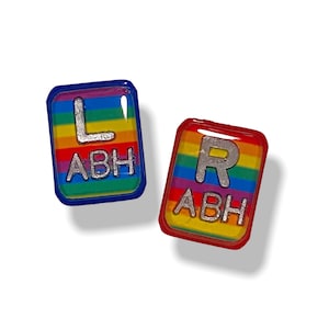 Retro Rainbow Xray Markers with 2-3 Initials