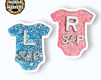 Baby Bodysuit X-ray Markers – Customizable Radiology Radtech Initials NICU
