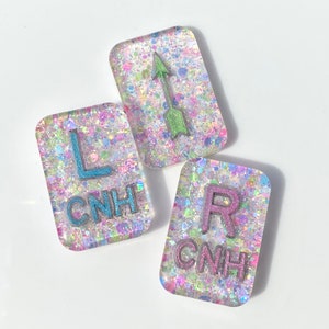 Hidden Meadow Xray Markers with Colored Initials Optional Arrow