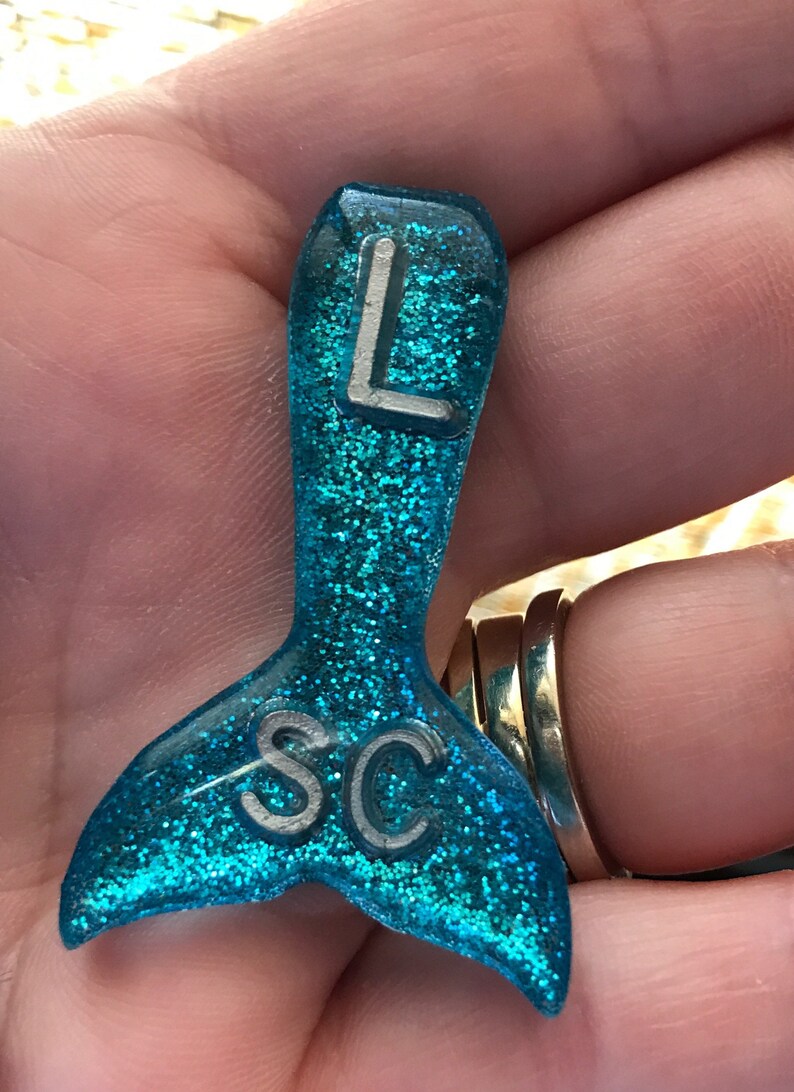Mermaid Tail Xray Markers Teal and Purple Glitter | Etsy