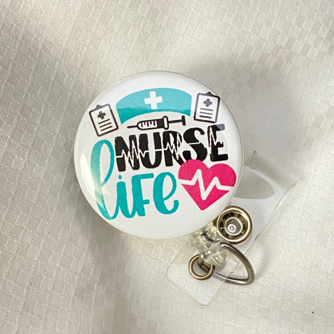 Badge Reel Nurse Life Etsy