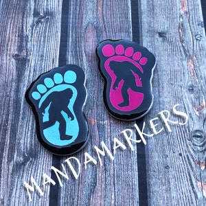 Bigfoot Sasquatch Xray Markers Customized with Initials markers only
