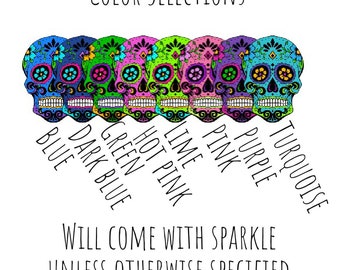 Sugar Skull Xray Markers Customized with Initials