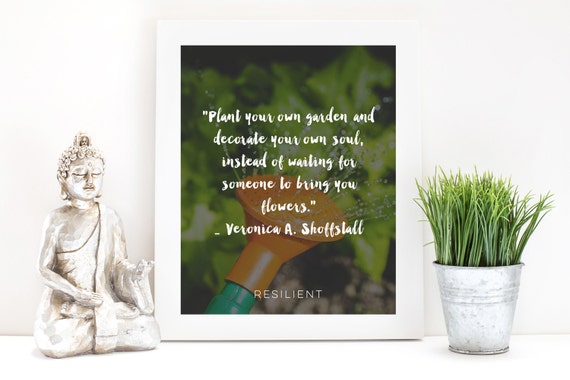 Inspirational Printable Plant Your Own Garden Etsy