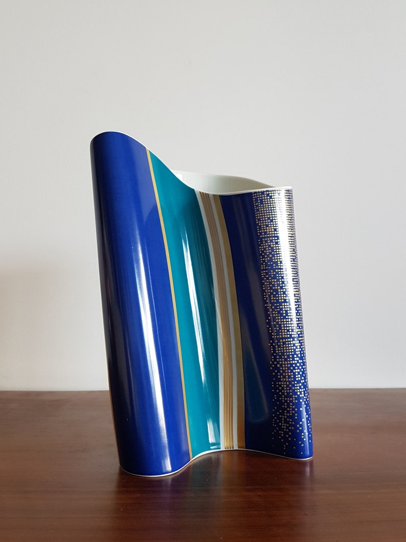 Rare Large 1980s West German Rosenthal Blue Spirit Series Etsy