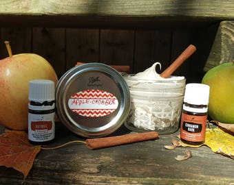 APPLE-CADABRA Apple Cinnamon triple whipped body butter /  Shea butter / mango butter / all natural/ organic / Halloween / samhain