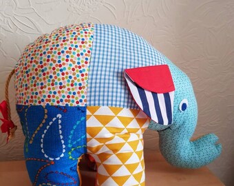 Patchwork Elephant Soft Toy