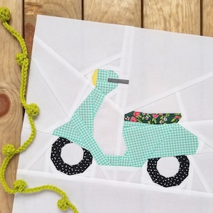 Vroom Vroom Paper Piecing Pattern, PDF