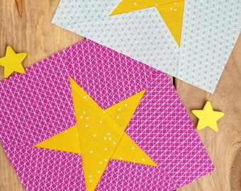 Star Paper Piecing Pattern, PDF