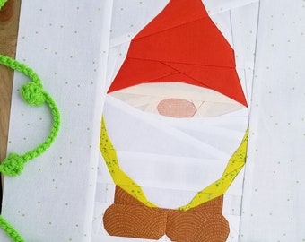 Gnome Paper Piecing Pattern, PDF