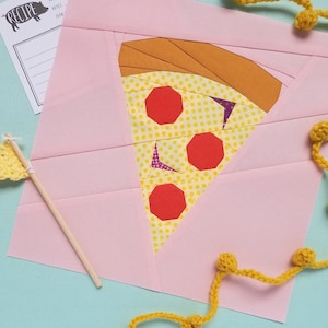 Pizza Slice Paper Piecing Pattern, PDF