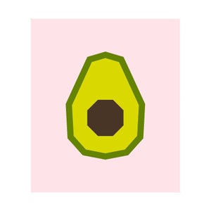 Avocado Paper Piecing Pattern, PDF image 4