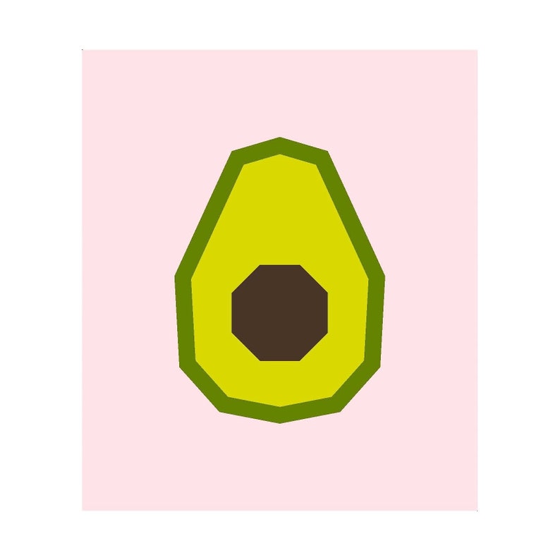 Avocado Paper Piecing Pattern, PDF image 4