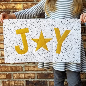 Joy Paper Piecing Pattern, PDF