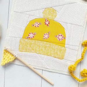 Snow Cap Paper Piecing Pattern, PDF