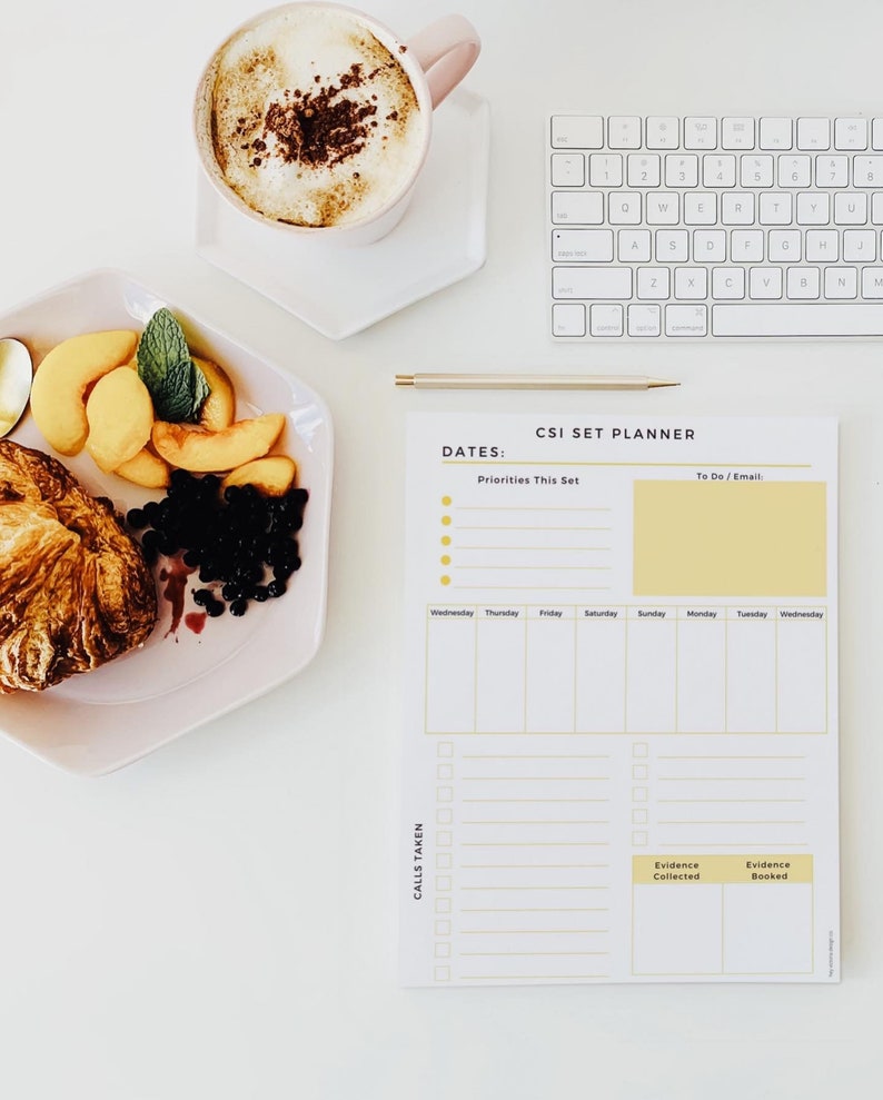 CSI Crime Scene Investigator Set Planner Printable - Etsy