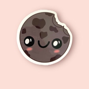 Cute Bitten Chocolate Chunk Cookie Weatherproof High Quality Sticker