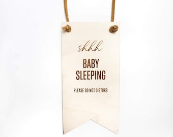 Baby Sleeping Do Not Disturb Wood Sign - Etsy