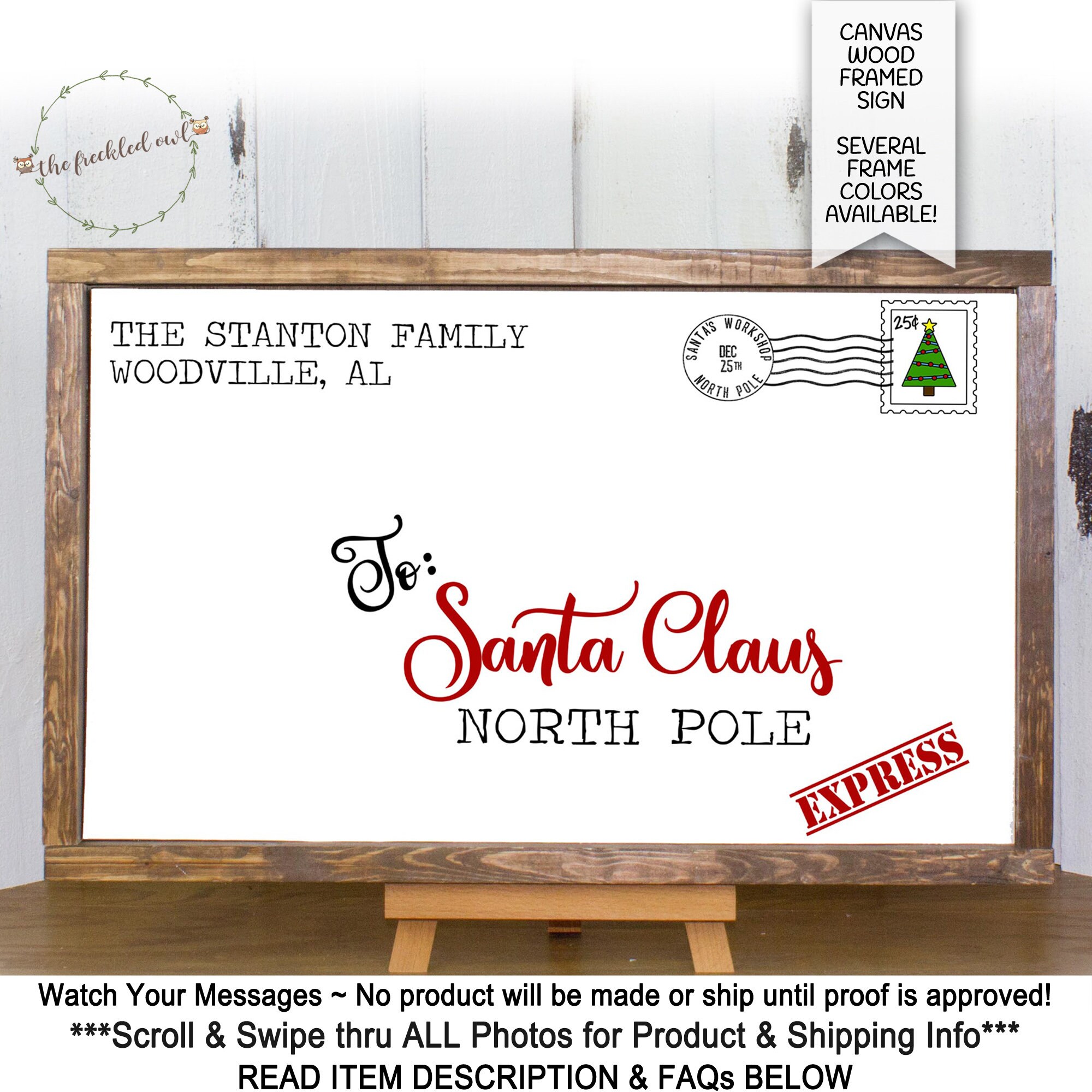 Download Santa Envelope Letter to Santa Sign Farmhouse Christmas ...