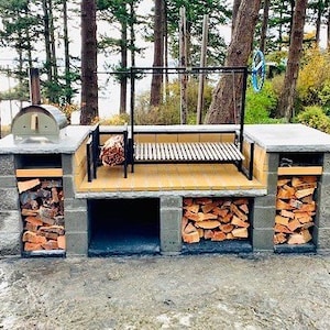 USA MADE. Argentine Parrilla Grill drop-in for countertops.