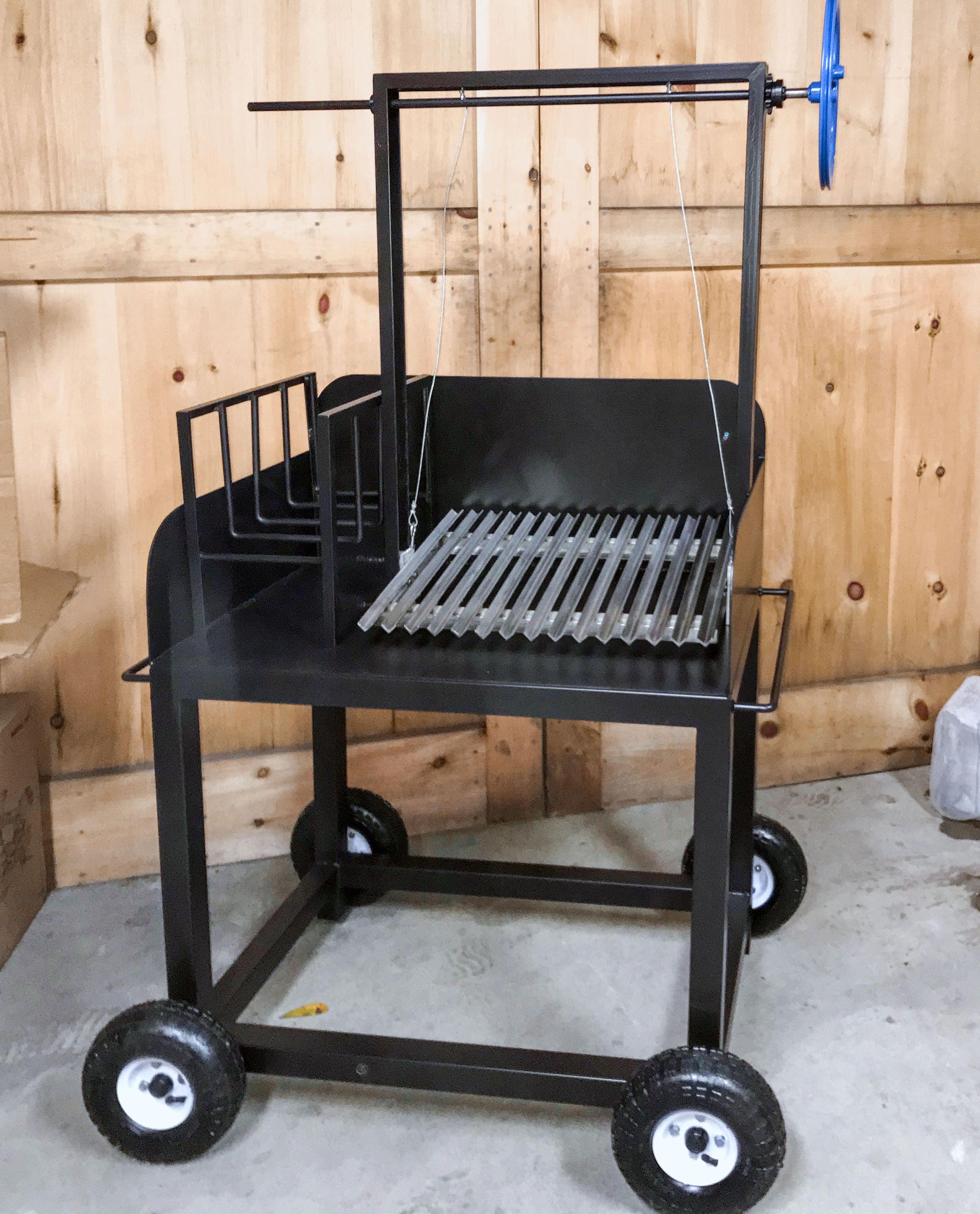 USA MADE 48 Argentine Wood Fired Parrilla Asado Grill Full-sized. 