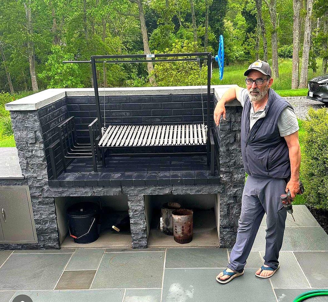 USA Argentine Parrilla Grill Drop-in for Outdoor Countertops