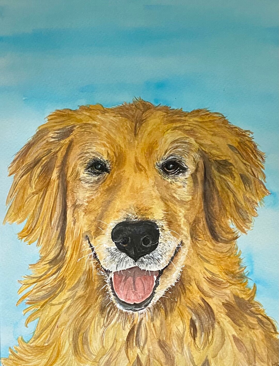 Custom Watercolor Pet Portraits Pet Portraits Handmade Etsy