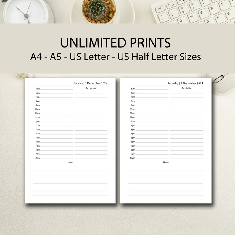 2024 Daily Diary Printable 2024 Daily Journal Printable Etsy Portugal