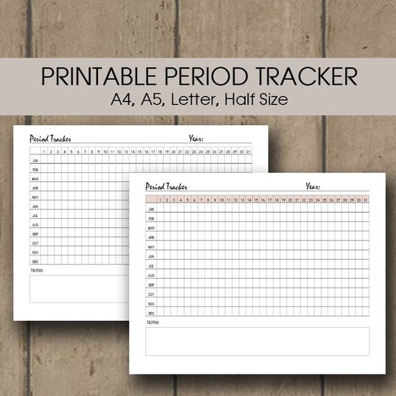 Period Chart Printable