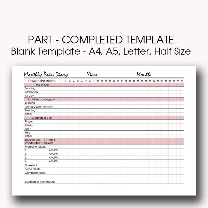 Pain Tracker Printable pain-tracker-printable