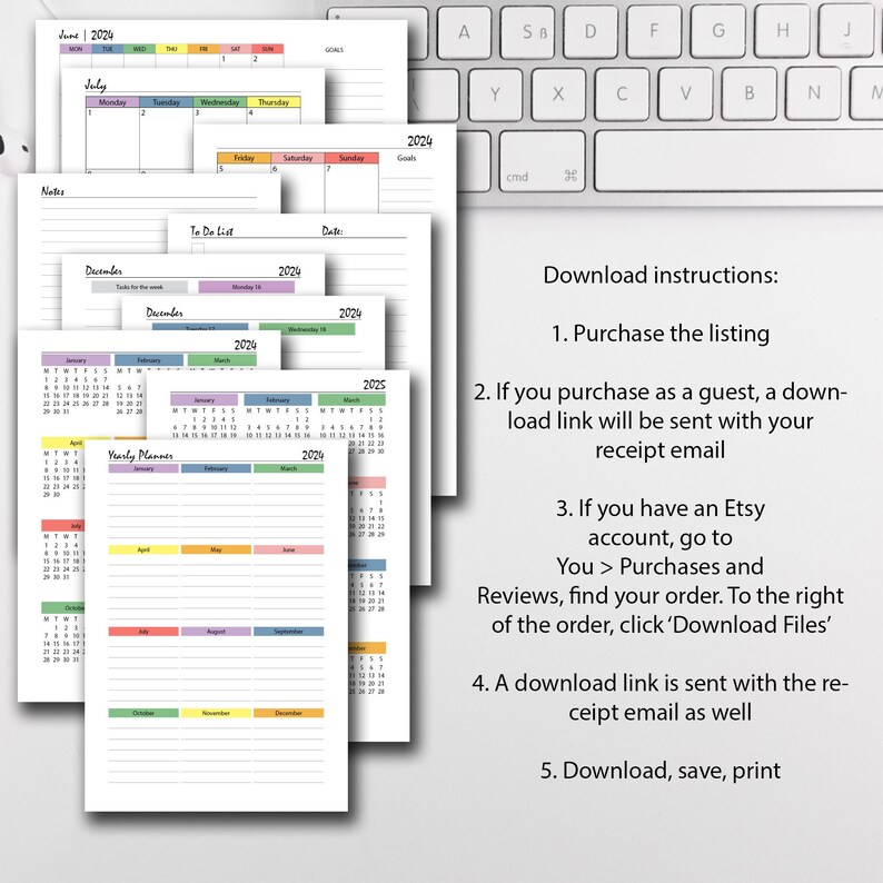 2024 Weekly Planner Printable RAINBOW Pride Planner 2024 Etsy
