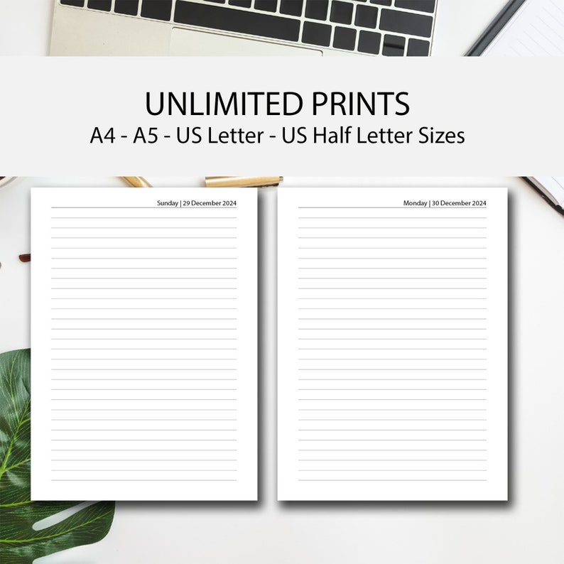 Buy 2024 Daily Planner Printable Printable Daily Journal 2024 Online in