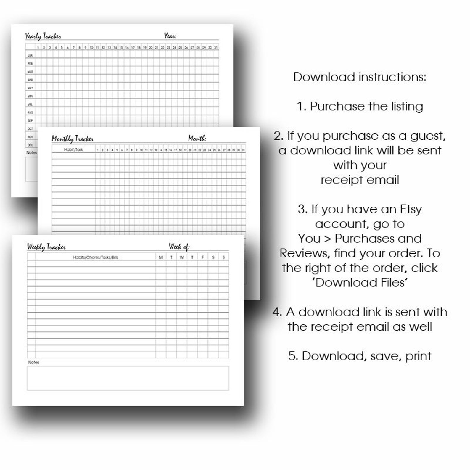 daily-weekly-monthly-yearly-chore-chart-printable-pdf-etsy