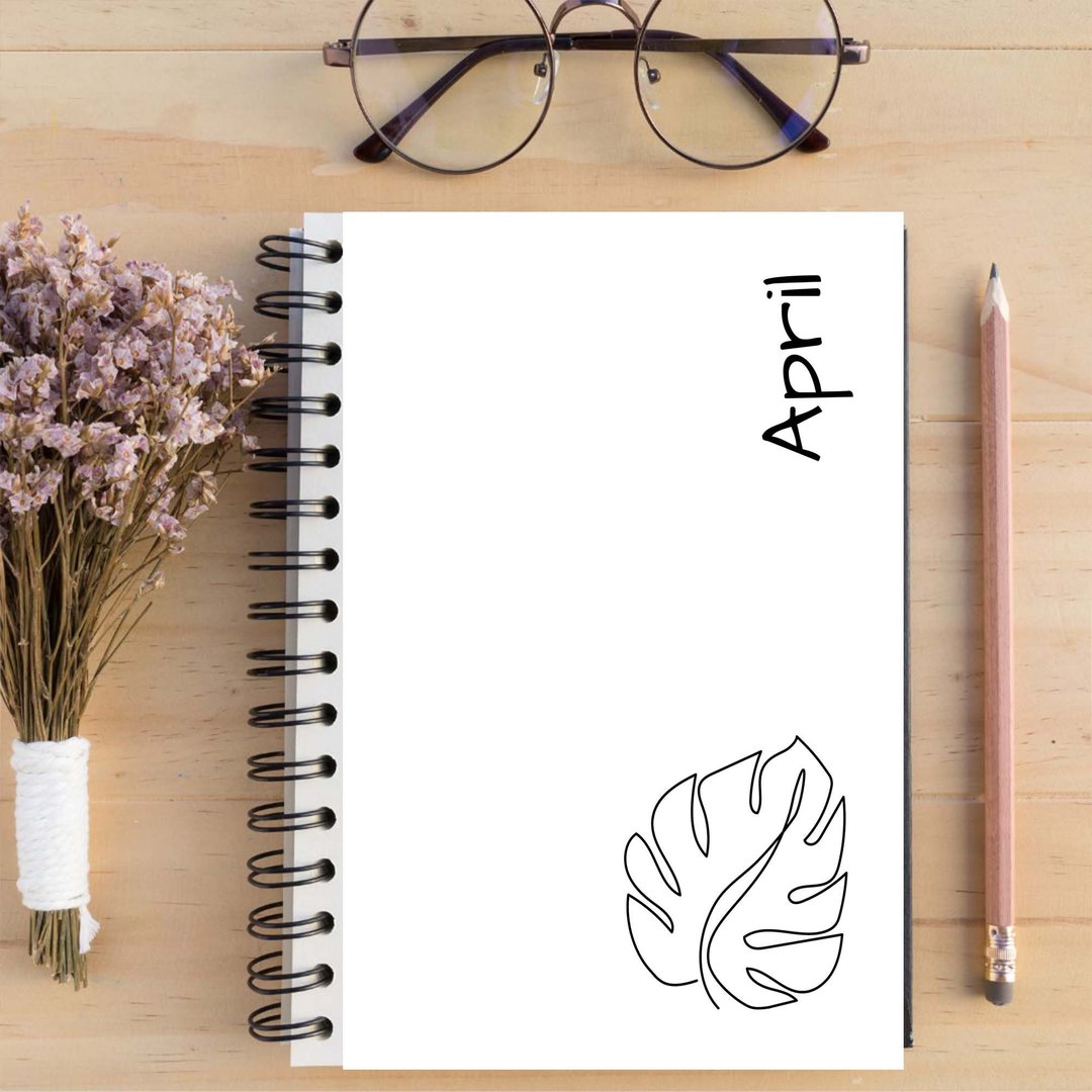 Monthly Planner Cover Page PDF, 12 Monthly Cover Pages, A5 Journal ...