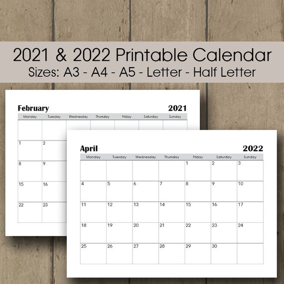 2022 Calendar A5 February Calender 2023
