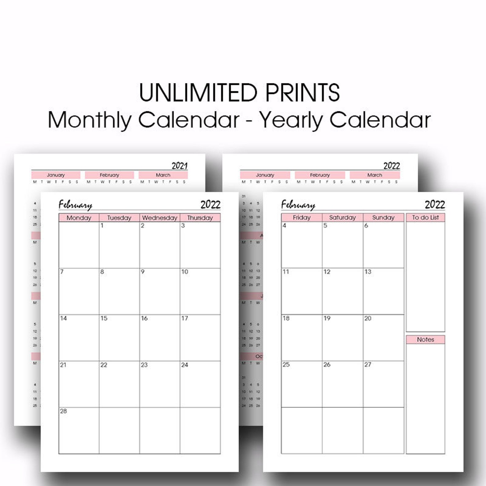 hourly weekly printable productivity planner 2021 2022 a4
