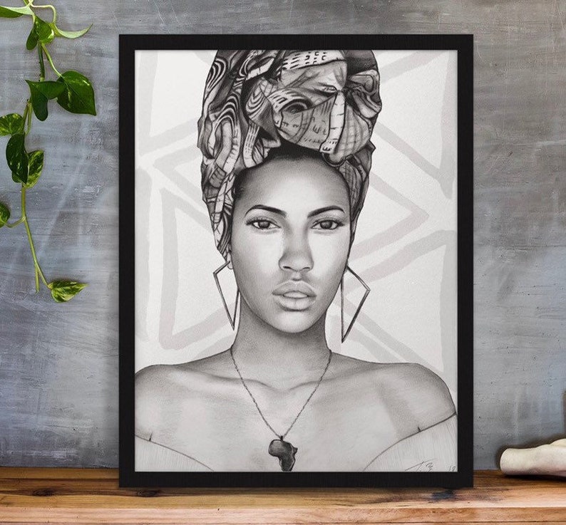 African American Wall Art Prints Black Girl Magic Bedroom Etsy