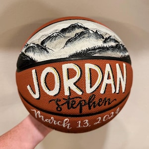 Hand Painted Custom Basketball
