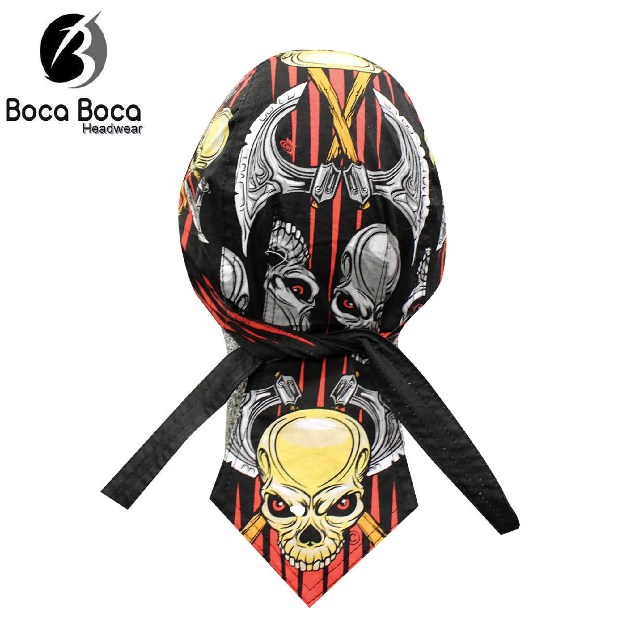 Yin Yang Durag Doo Rag Motorcycle Skull Cap Headwrap Biker Fun 