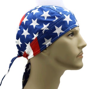 Cappellino Biker Headwrap Danbanna Deluxe Du-Rag Doo Rag Bandana - Foto 5