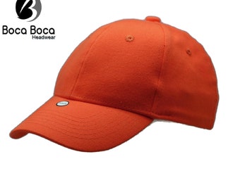 Fahrenheit Youth Unifit Flexible Fitted Cap Kids Hat Orange Cap