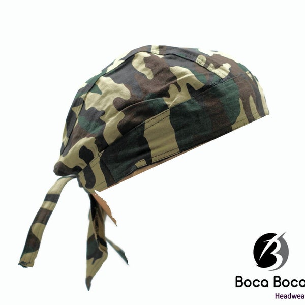 Headwrap Camouflage Du-Rag Doo Rag Skull Cap Bandana