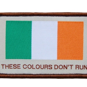 Ireland Flag Patch (3 Inch) Hook + Loop Embroidery Badge Tactical Morale Irish Patriot, Airsoft, Martial Arts, EIRE, Travel Gift Patches